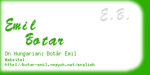 emil botar business card
